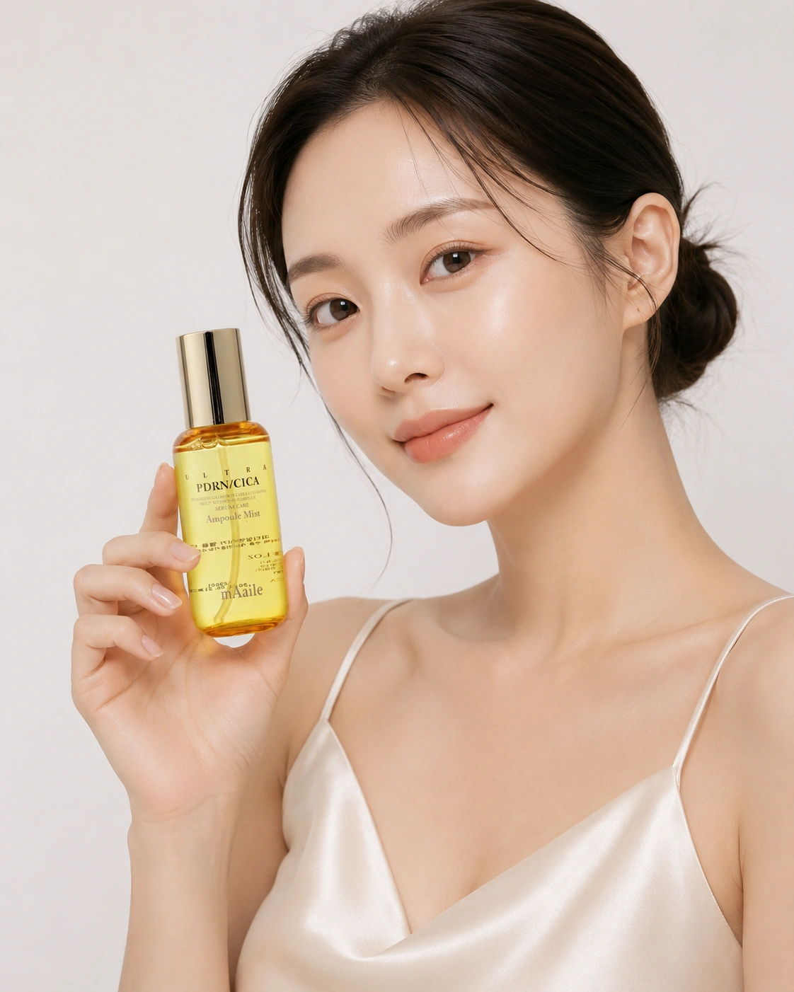 m'Aaile Ampoule Mist — in use