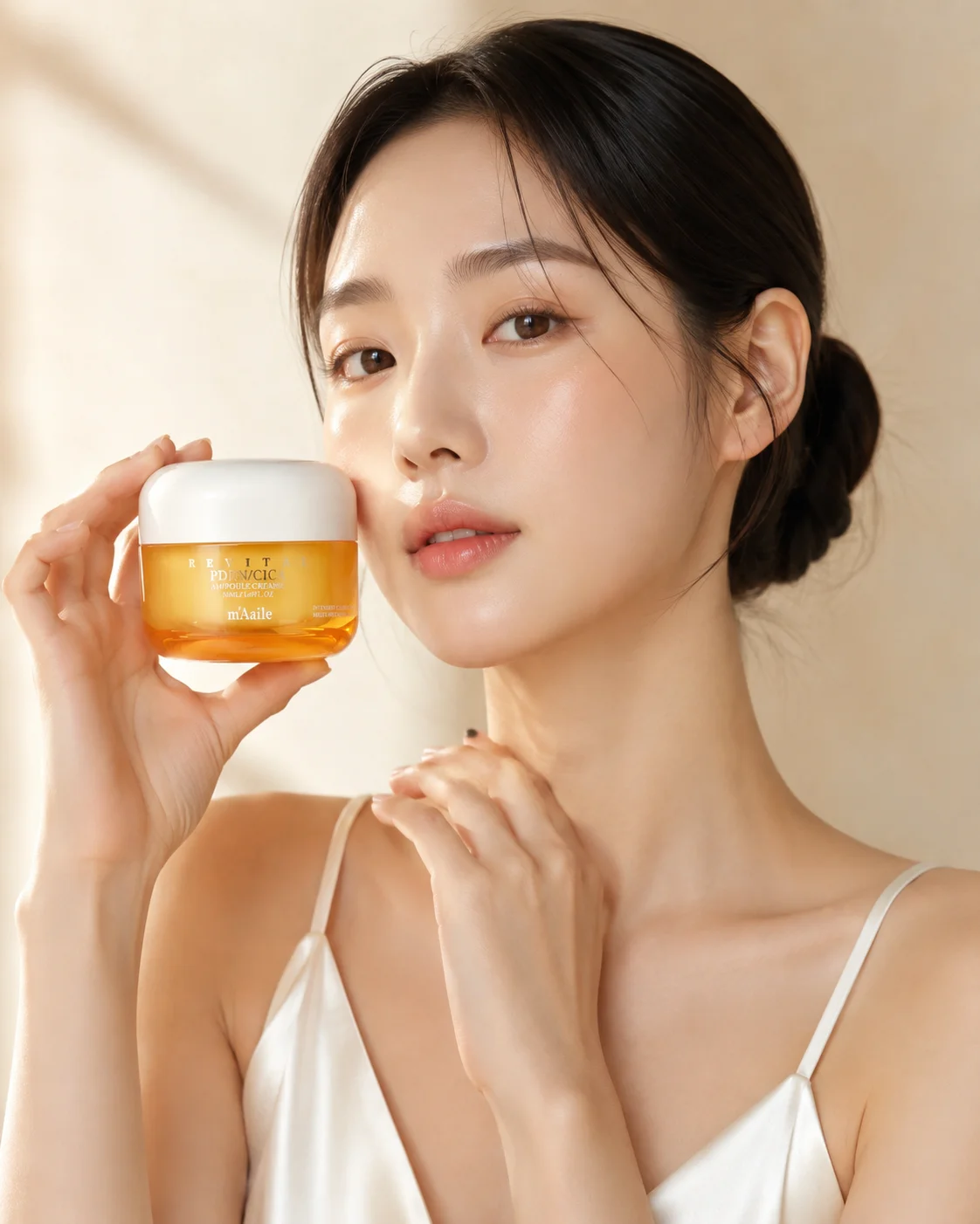 m'Aaile Ampoule Cream — in use 1